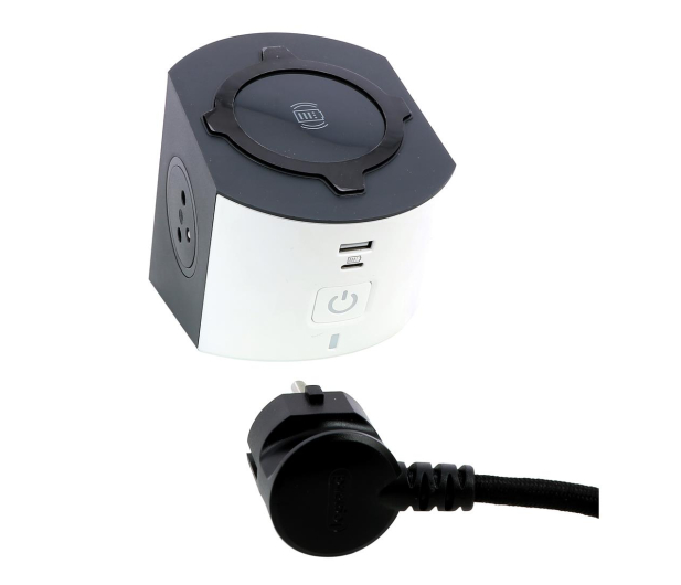 LEGRAND Przedłużacz - 2X2P+Z+IND+USB AC 2M-BIAŁO/CZARNY 49412 - 1047783 - zdjęcie